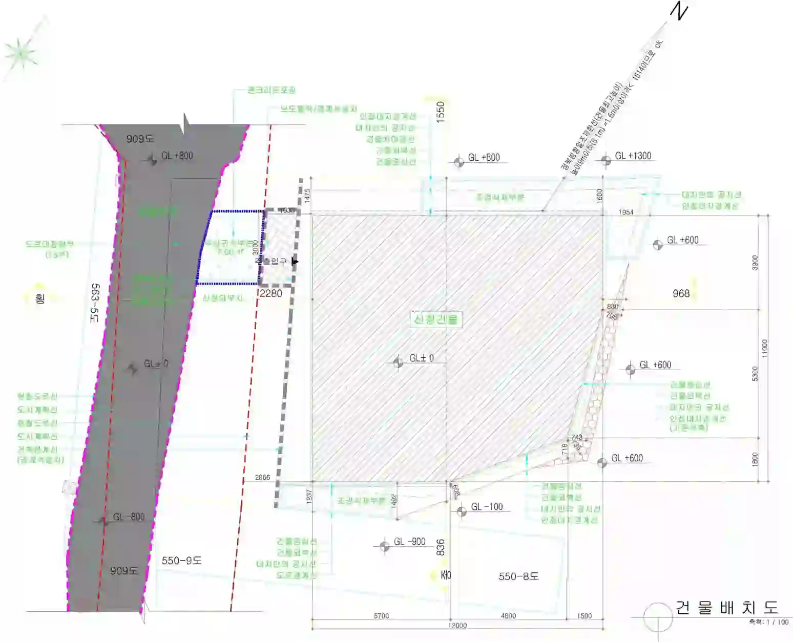 상산곡동 551-3 배치도 이미지